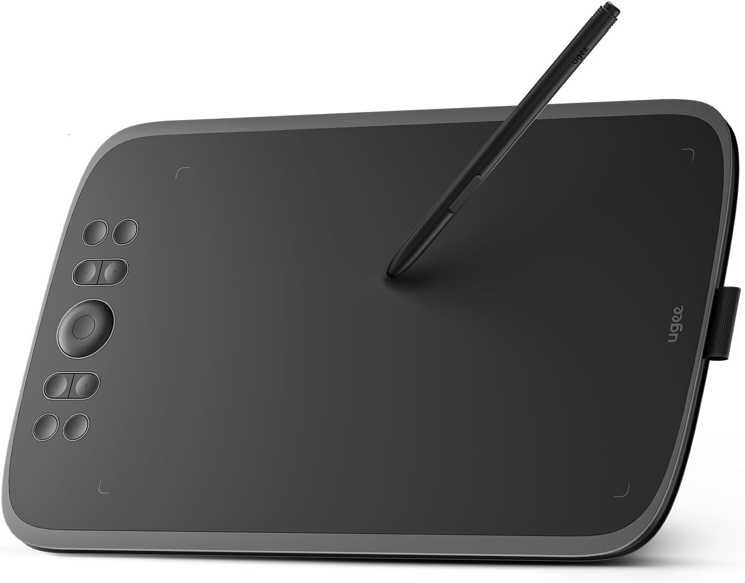 UGEE Upgrade M908 10x6.25Drawing Tablet,Graphics Tablet with 8 Hot Keys & Scroll Wheel,Battery Free Stylus of 16K Levels Pressure Sensitivity Drawing Pad Compatible with Windows/Mac/Android Art Tablet