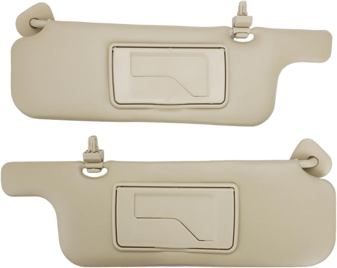 for Toyota Corolla 2001 2002-2007 Car Sun Visor Beige Sun Shielding Board Inner Front Windscreen Sunvisor with Makeup Mirror 2Pcs-1Set