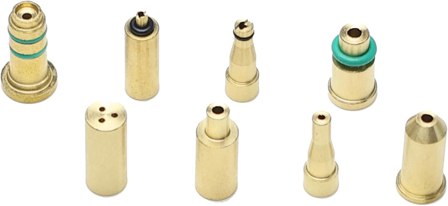 Navrange 8 in 1 Set Replacement Inflatable Nozzles Kit Gas Refill Adapter Lighter Repair DIY Parts for S T Dupont Dunhill Series Lighters