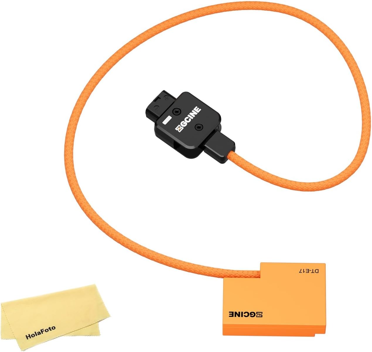 ZGCINE DT-LPE17 D-Tap to LP-E17 Dummy Battery Cable for Canon EOS RP R8 R10 R50 R100 Rebel T6i T7i T8i SL2 SL3 M3 M6 Mark II 77D 750D 800D KISS X8i, 60cm, 9V-12V Input, Non-Pop-Up