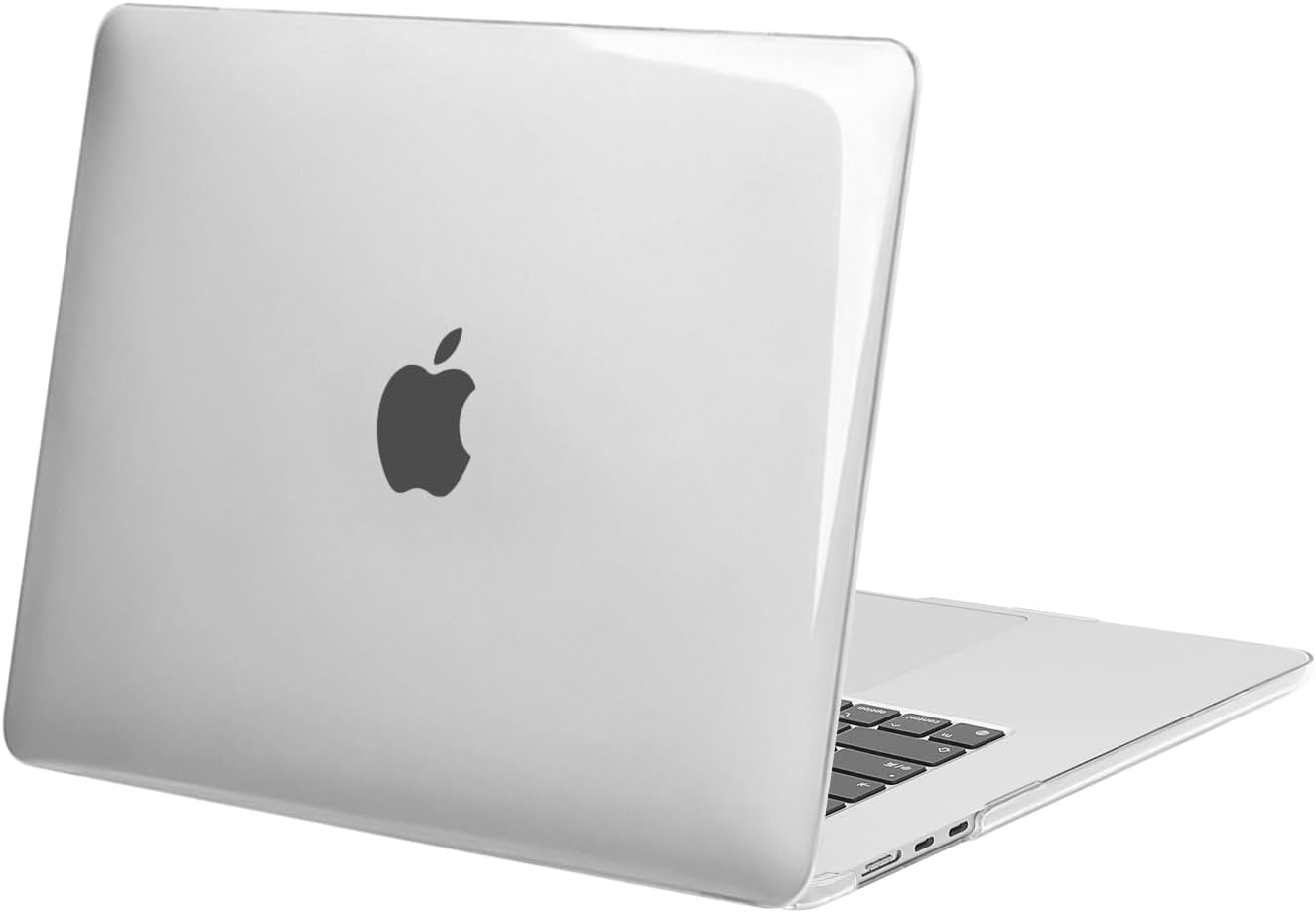 MOSISO Compatible with MacBook Air 15 inch Case 2025 2024 2023 Release M4 A3241 M3 A3114 M2 A2941 Liquid Retina Display Touch ID, Protective Plastic Hard Shell Case Cover, Crystal Clear