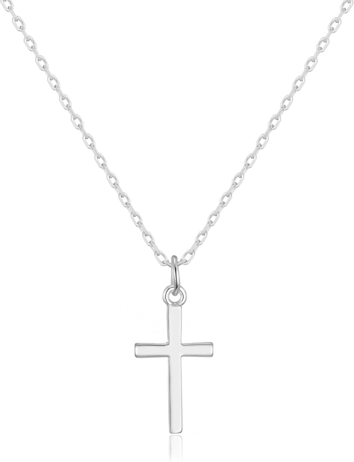 Philip Jones Silver Plated Cross Necklace