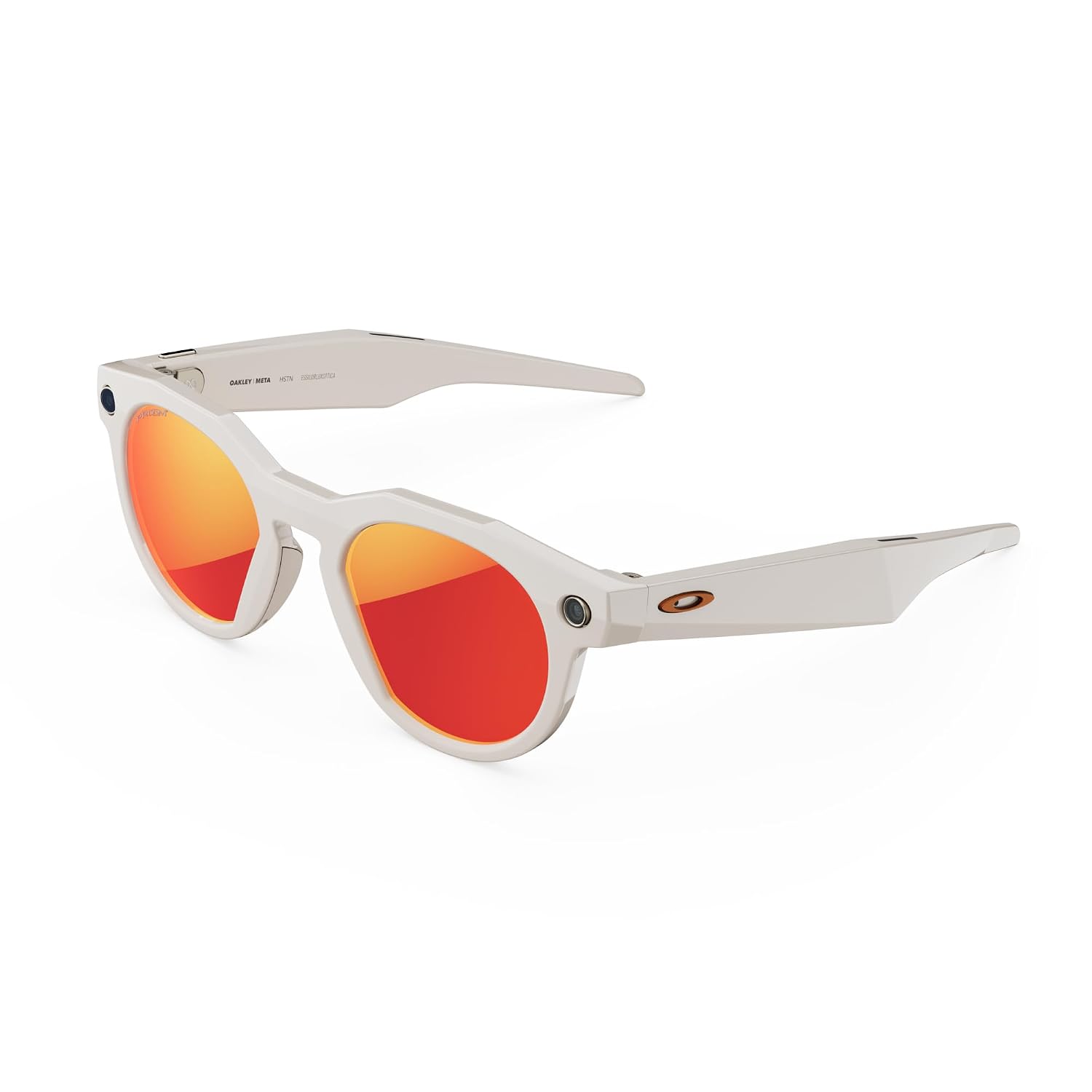 Meta Oakley HSTN, Warm Grey | Smart AI Glasses for Men, Women — Camera, Audio, Video Recording — Prizm™ Ruby Lenses — Sunglasses