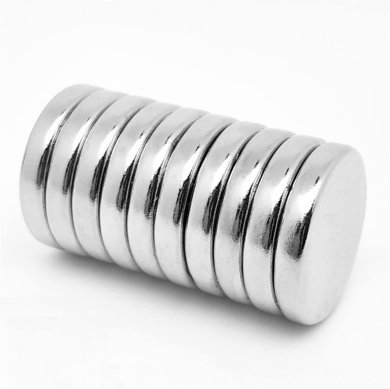 10pcs 15x3mm Magnet Powerful Magnetic Small Round Rare Earth Magnets for White Board, Fridge, Pin Board and DIY Picture