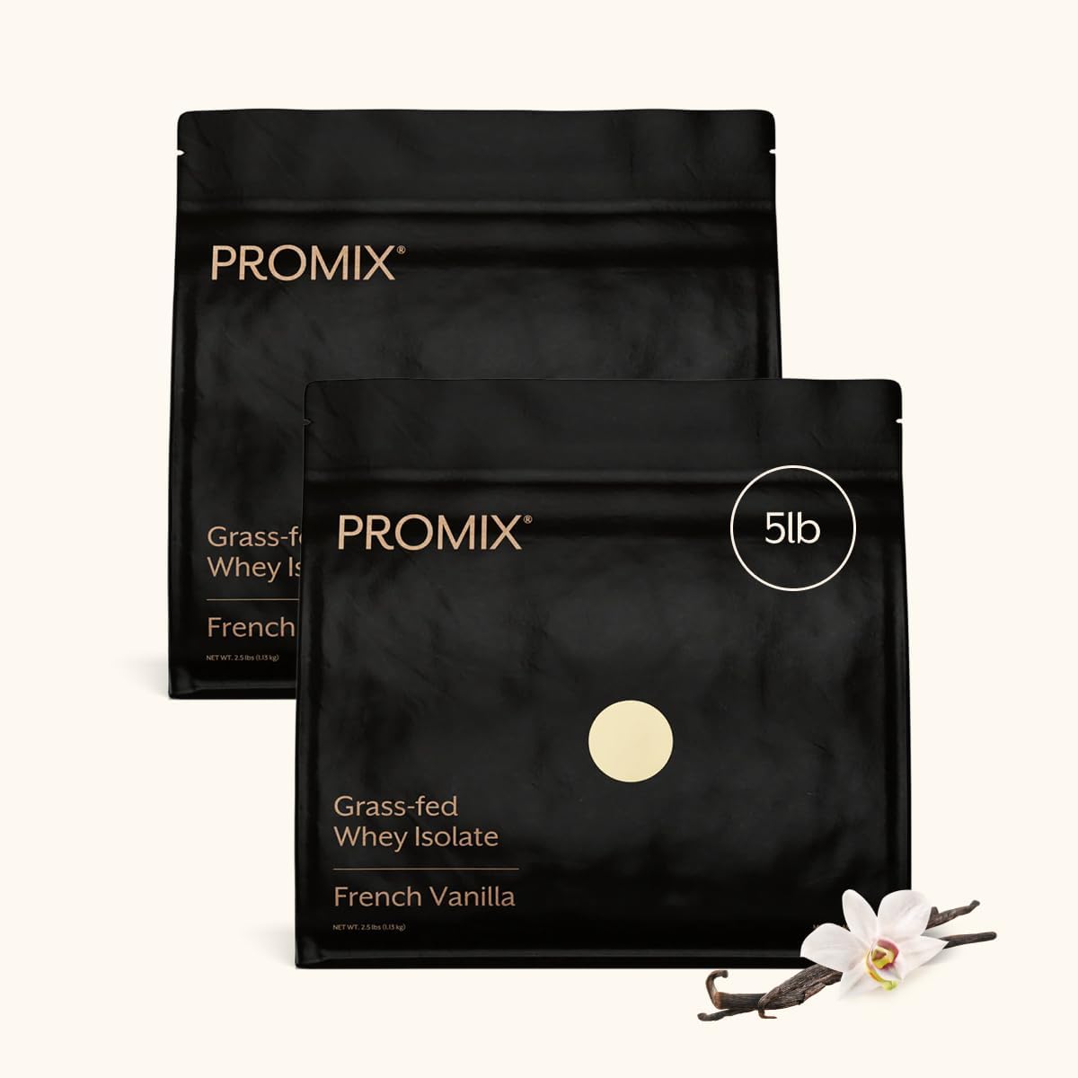 ProMix Nutrition Whey Isolate Powder, Vanilla - 5 lb (Pack of 2)