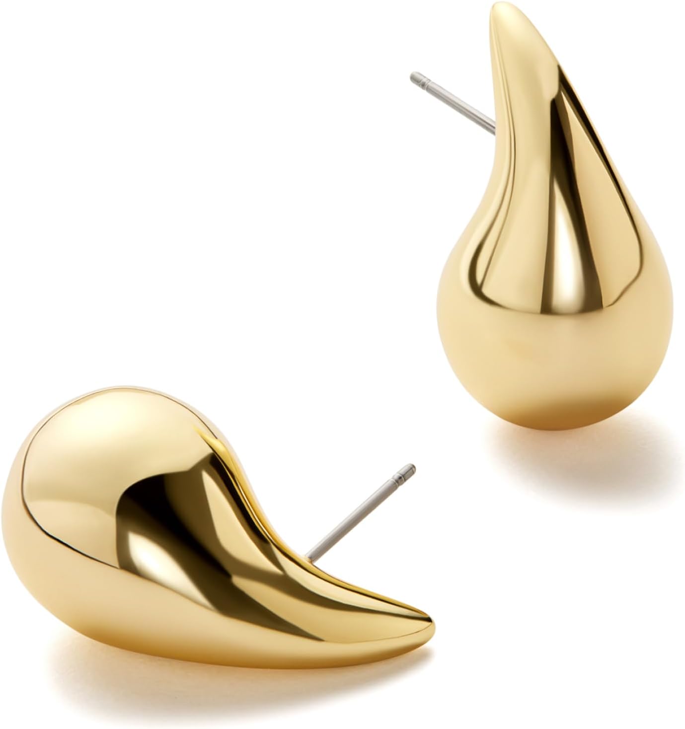 Ana Luisa Kiara Teardrop Earring - 14K Gold Plated Tear Drop Earrings Jewelry Dupes - Hypoallergenic, Water-Resistant, Tarnish-Free Ana Luisa Jewelry - Trendy 14K Gold Plated Chunky Earrings for Women