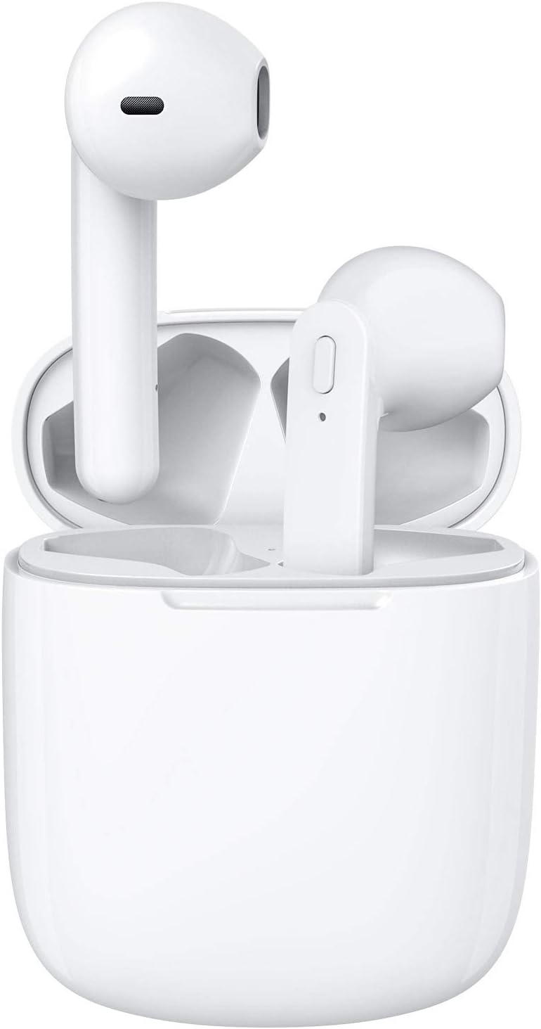 Wireless Earbuds 40H Playtime 8H Continuous Playtime Bluetooth Ear Buds, IPX6 Waterproof Stereo Sound Bluetooth Wireless Headphones with Microphone and Charging Case for iOS Android Sports