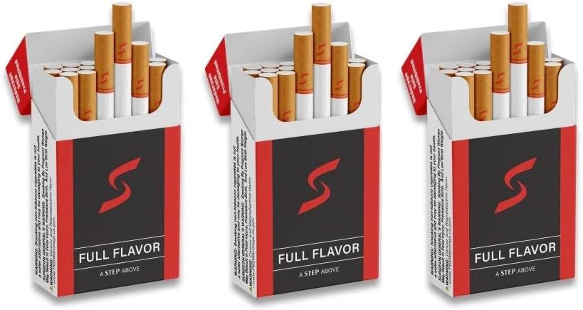 Step - Red Full Flavor Herbal Cigarettes - 3 Packs with 20 Cigarettes per Pack (60 Total)
