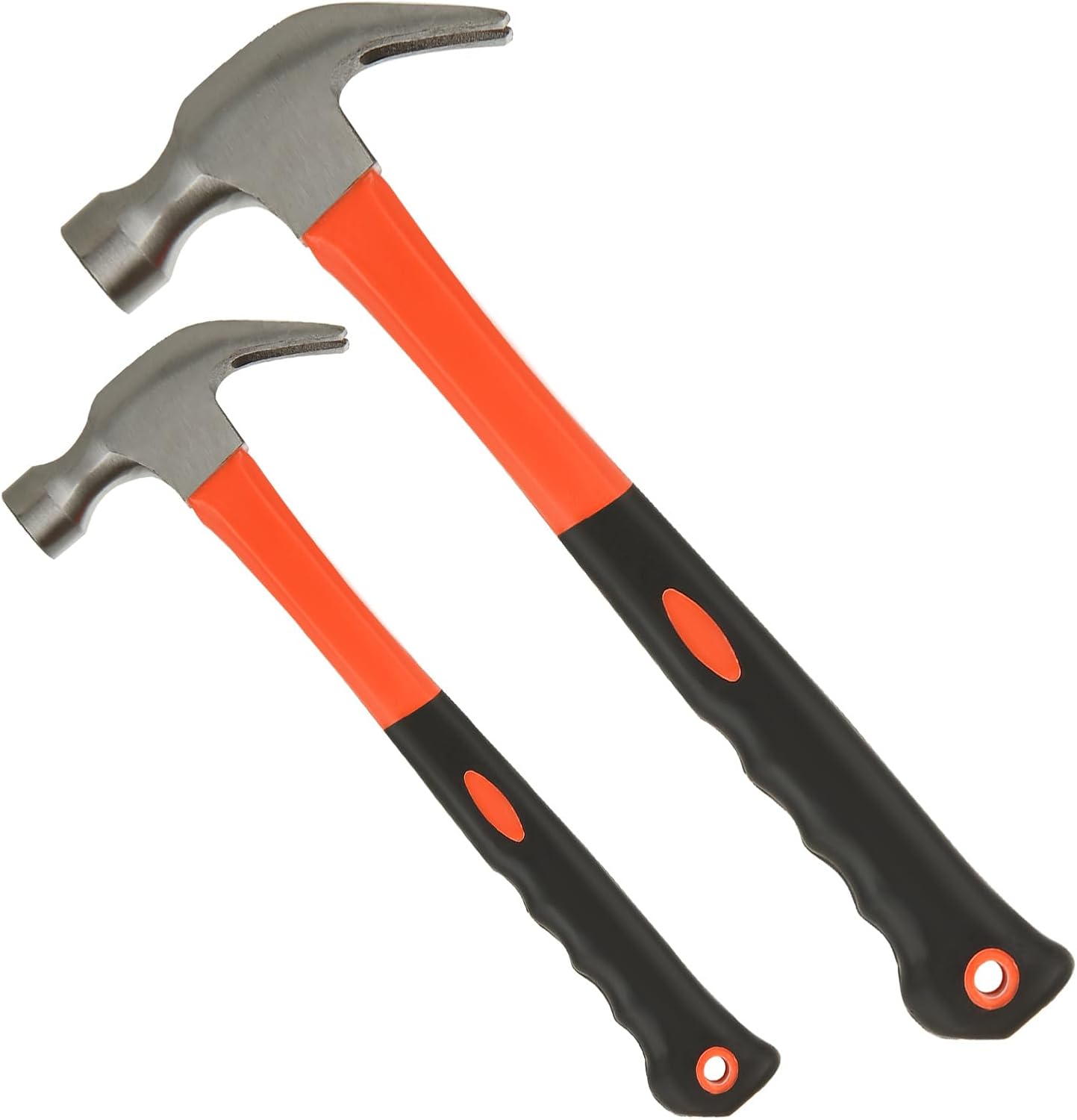 ASelected 2 Pcs Sheep Horn Hammer - 0.25Kg & 0.75Kg, Sturdy Forged Steel, Rustproof, Non-Slip Comfortable Grip