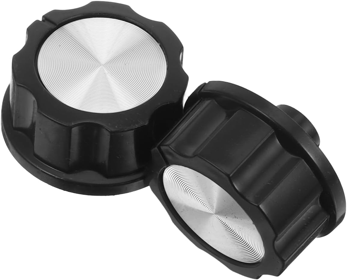 Garneck 2pcs Universal Control Knobs Replacement Kitchen Cooker Accessory Knobs for Air Fryer Oven Control and Timer Switch Barbecue Grill and Camping Stove Cooking Appliance