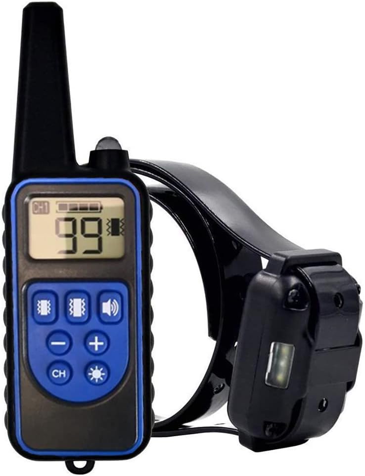YIXIA Dog Training Collar with 2600Ft Remote, Electronic Dog Collar with Beep, Vibration, Strong vibration, Light and Keypad Lock Mode, Waterproof Electric Dog Collar Set for Small Medium Large Dogs
