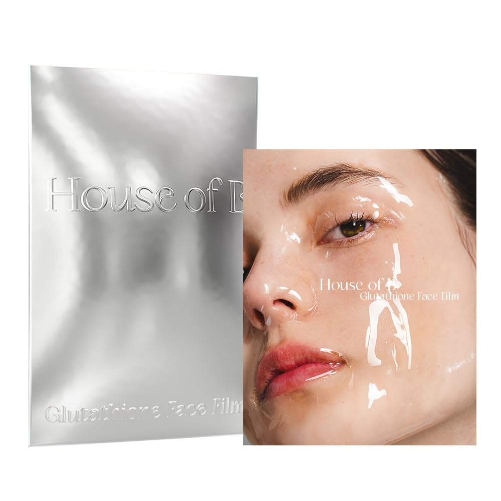 Glow Glutathione 2-Step Face Film Set for Wrinkle Reduction & Skin Tone Enhancement, Shine Your Light with Korean Mask