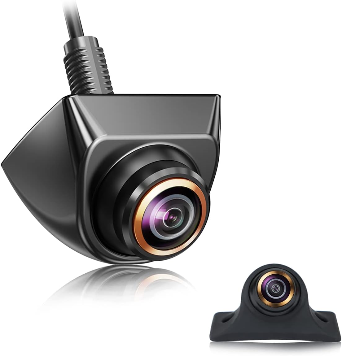 HD Backup/Front/Side View Camera, GreenYi AHD 720P Reverse Rear Cam for Car, SUV, RV, Trailer, Camper, Van, Pickup, Adjustable Fisheye Lens, 170 Degrees Viewing Angle(Black)