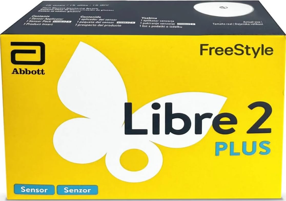 Abbott Freestyle Libre 2 Plus Sensor for diabetes monitoring CGM for UK