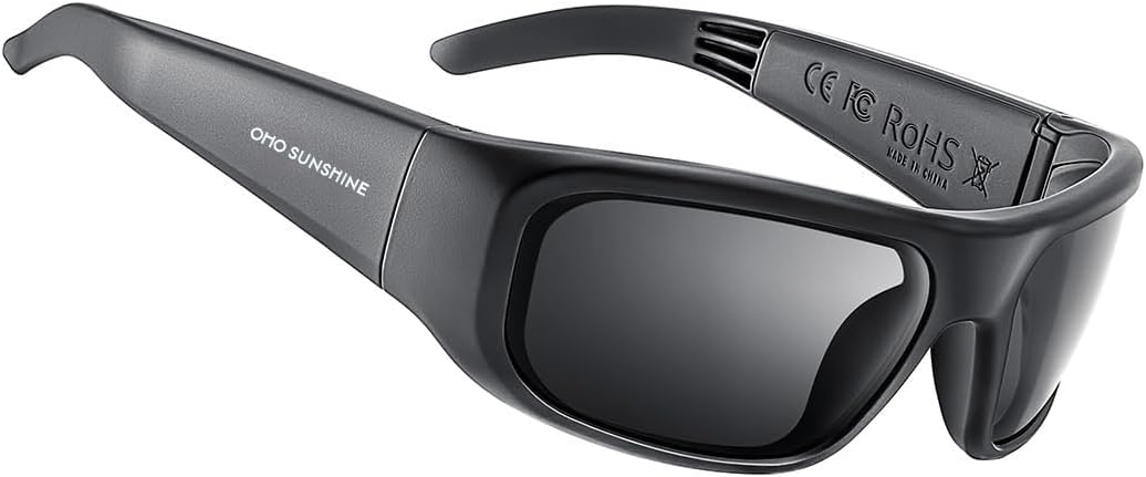 OhO Bluetooth Sunglasses,Open Ear Smart Glasses Listen Music and Calls with UV400 Protection,Sport Audio Glasses IP44 Waterproof