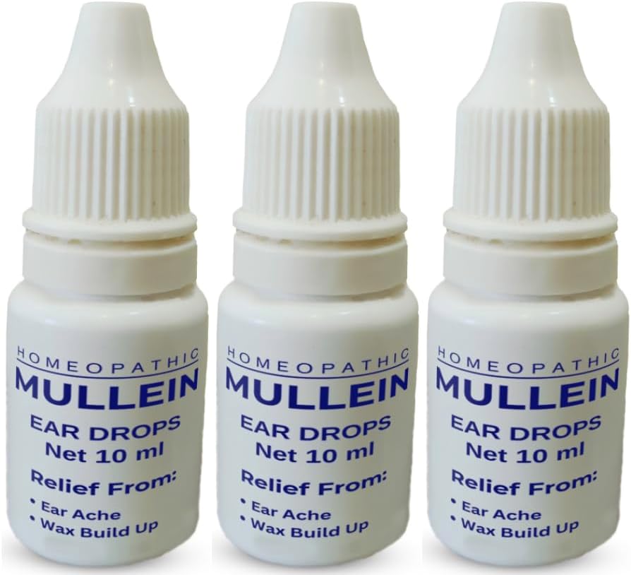 Ear Drops 30ml (3 x10ml) for Ear Pain, Ear infections, Earache, Excessive and Hardened Ear Wax, Ear Wax Removal, swimmer's Ear- Ear Cleaner Dropper Bottle