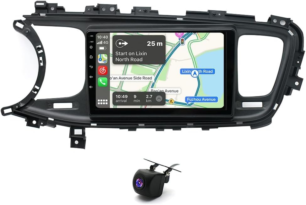 Double Din Car Stereo for 2011-2015 for Kia Optima for K5 9 Inch Touch Screen Android 13 Car Audio Multimedia Receiver with CarPlay Android Auto GPS Radio Navigation Bluetooth Camera - 2G+32G
