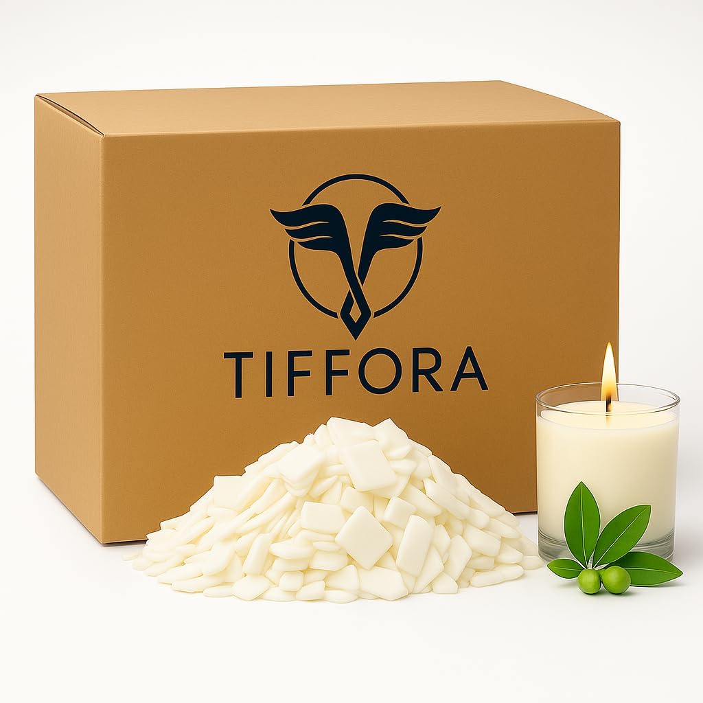 Pure Soy Wax Flakes 100% Natural, 1kg to 20kg, Melting Point 48-50°C, for Candles, DIY Soaps & Melts (10, Kilograms)