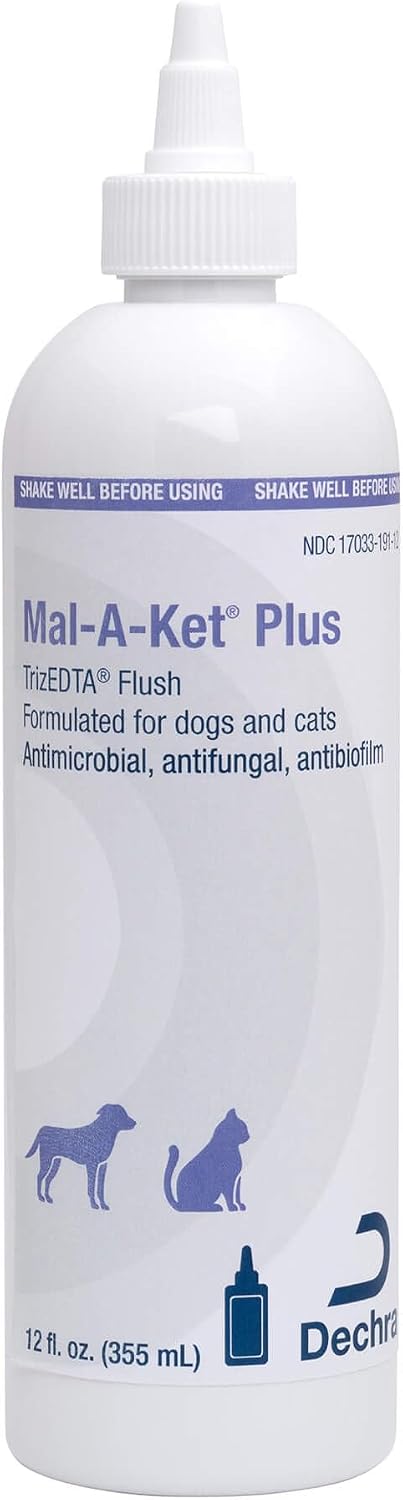 Mal-A-Ket Plus TrizEDTA Flush for Dogs and Cats, 12 oz