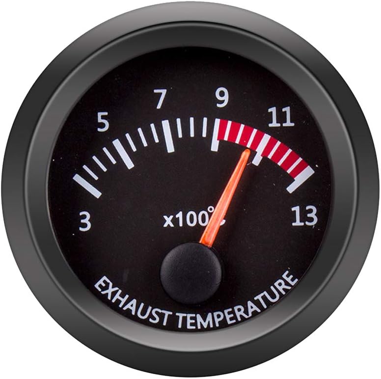 ETOPARS Universal Car Vehicle 52mm Pointer Exhaust Gas Temp Gauge Meter Kit Temperature EGT EXT White LED Light Pointer Indicator Dail Electronic