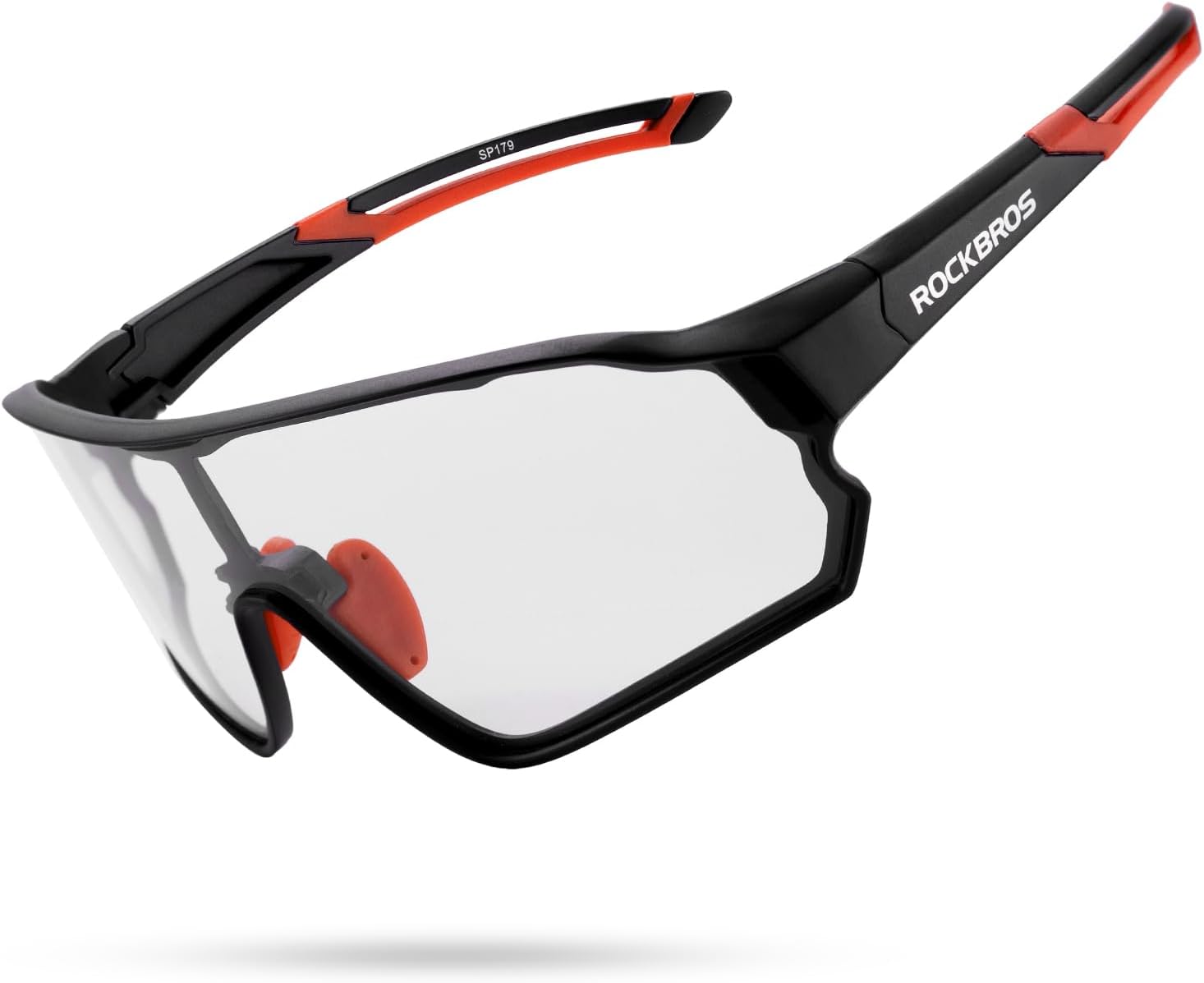 ROCKBROS Photochromic Sports Sunglasses UV 400 Protection Full Frame Cycling Sunglasses TR90 Frame Riding Ski Goggles Eyewear for Outdoor Sport Cycling Running Climbing Fishing Golf Driving