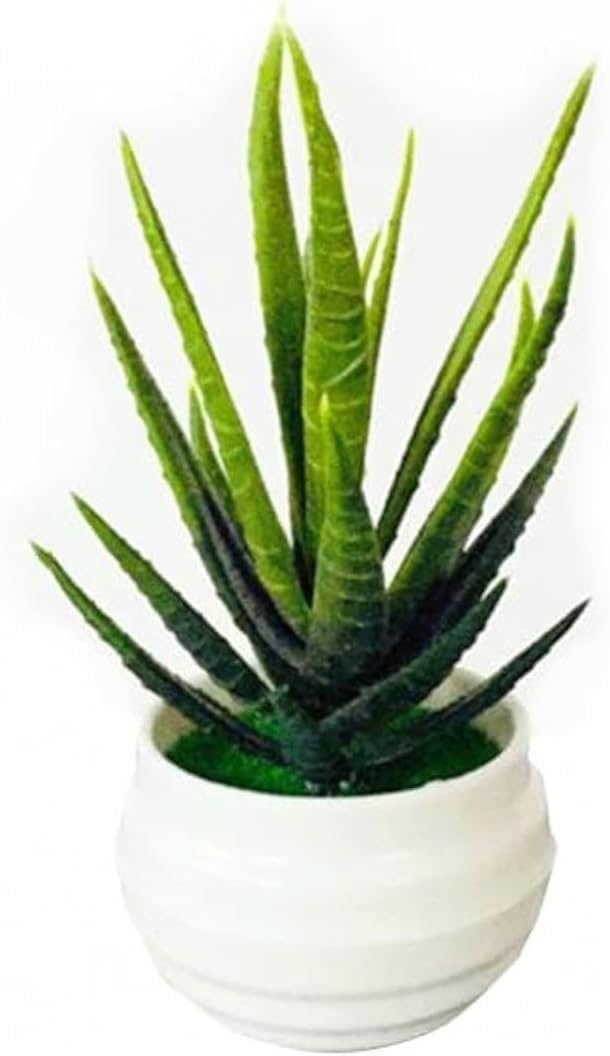 Green Fake Potted Plant, Mini Artificial Greenery Plants for Indoor Home Bathroom Study Room Bathroom, Artificial Plants Flowers Home Decor