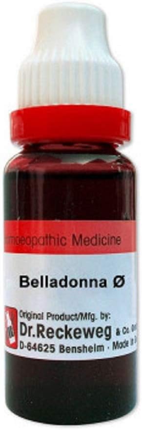 Dr. Reckeweg Germany Homeopathic Belladonna Mother Tincture (Q) (20ml).