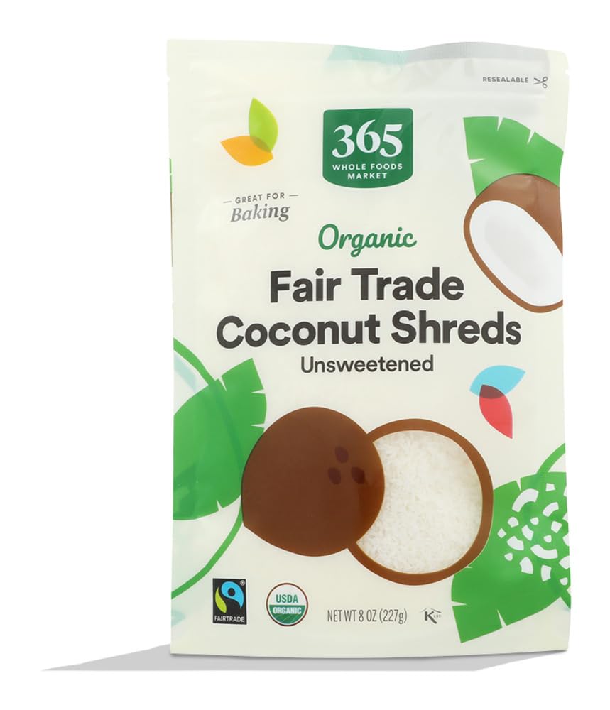 365 by Whole Foods Market, Organic Shredded Coconut, 8 Ounce