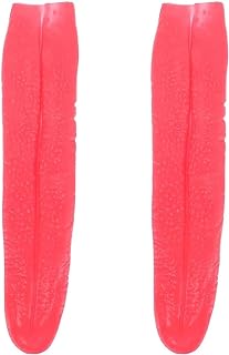 BinaryABC Halloween Fake Tongue,Long Rubber Tongue,Horrible Trick Props,Hallowee Costume Cosplay Party Accessory,2PCS
