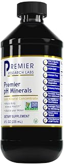 Premier Research Premier pH Minerals, Supports Whole Body Mineral Health, Broad Spectrum Liquid Concentrate from Utah's Great Salt Lake Minerals, 8 Oz (235 ml)