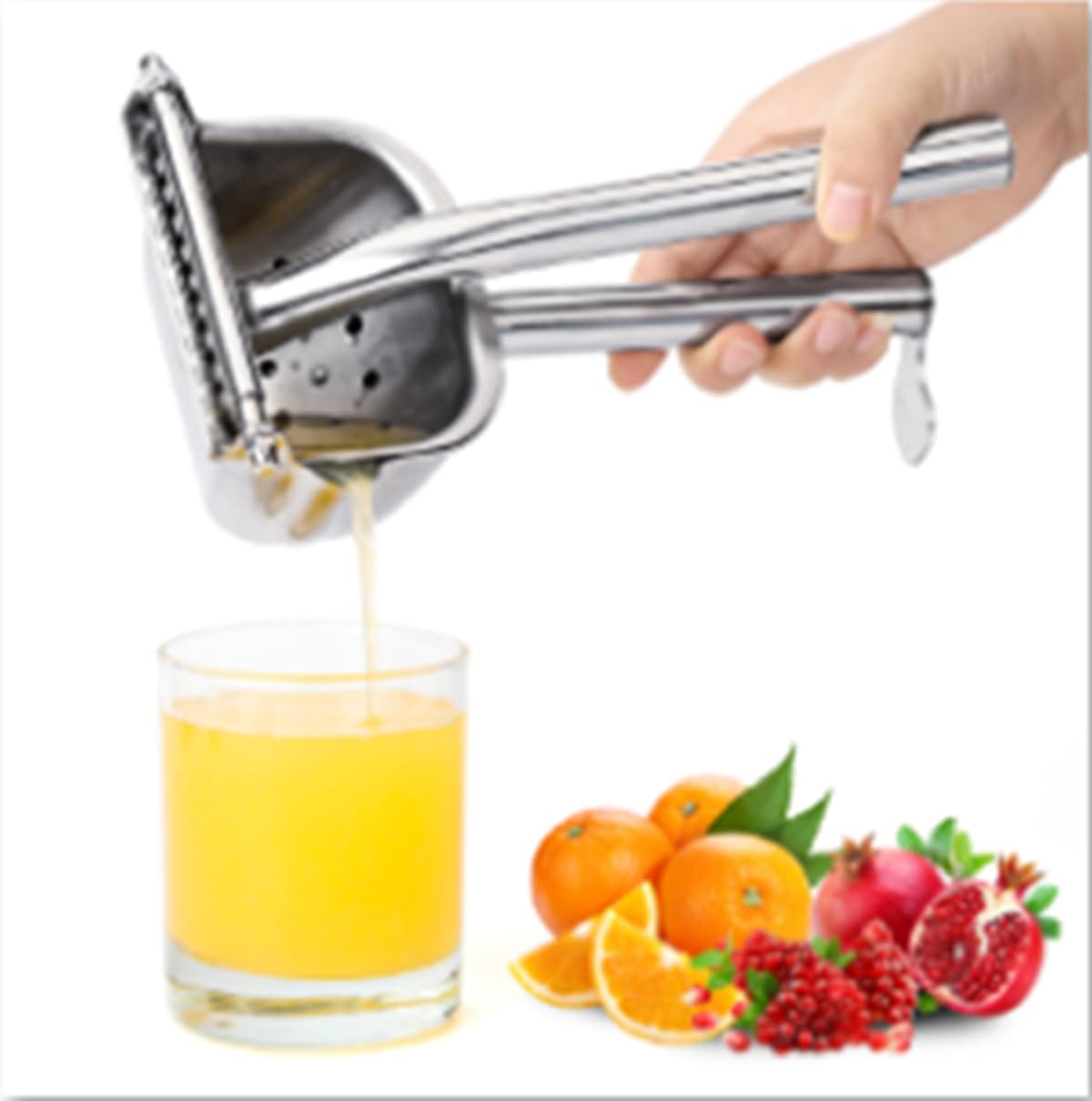 Large Lemon Squeezer, 304 Stainless Steel Citrus Juicer, Heavy duty Manual Juicer For Citrus, Orange, lemon and Other Fruit