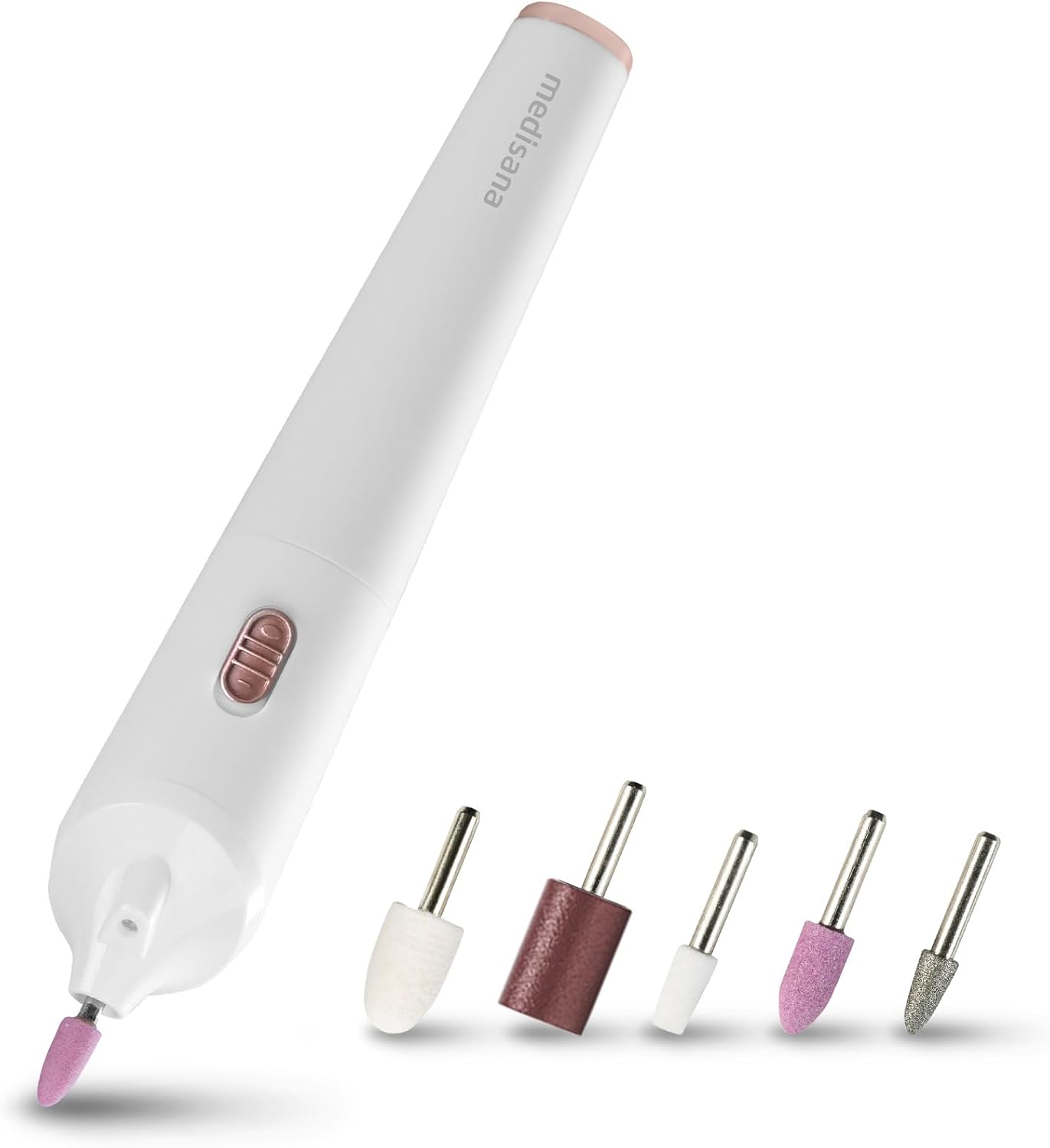 medisana MP 900 electric manicure & pedicure kit, nail file, nail drill and callus remover, nail care set for hand and feet and treatment of nails, cuticles and callus