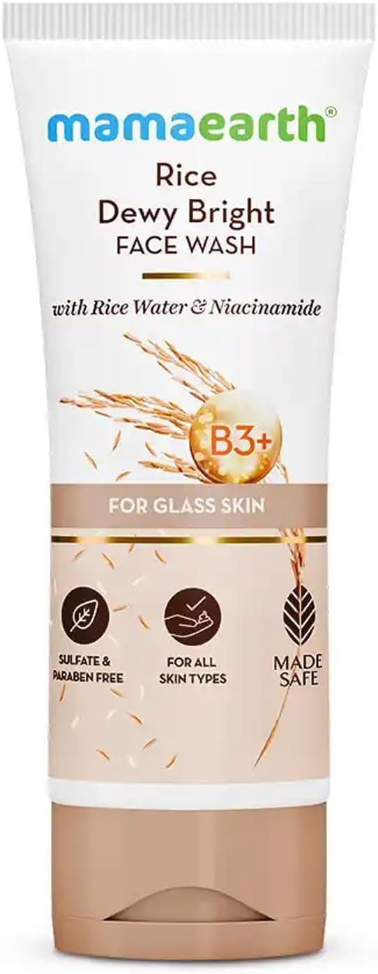 Mamaearth Rice Face Wash With Rice Water & Niacinamide 100 ml