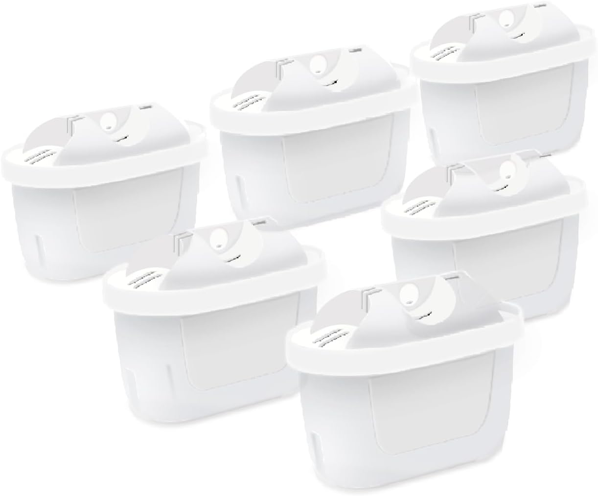 Water Filter for All BRITA,Compatible with Brita Maxtra/Mava,Maxtra+, Fit for Mavea,Marella jug Pitcher Replacement Cartridge, Reduce Limescale and Impurities. … (6)