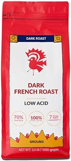 Puroast Low Acid Ground Coffee, Bold French Roast, High Antioxidant, 2.5 Pound Bag