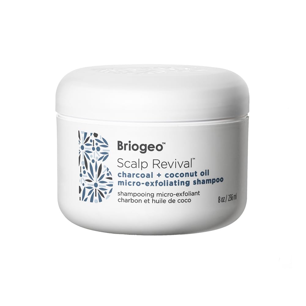 Briogeo Scalp Revival Charcoal + Coconut Oil Micro-Exfoliating Shampoo, Treatment for Dry & Itchy Scalp, Clarifying Shampoo for Build Up, Scalp Scrub for Oily Scalp, Vegan, Cruelty-Free