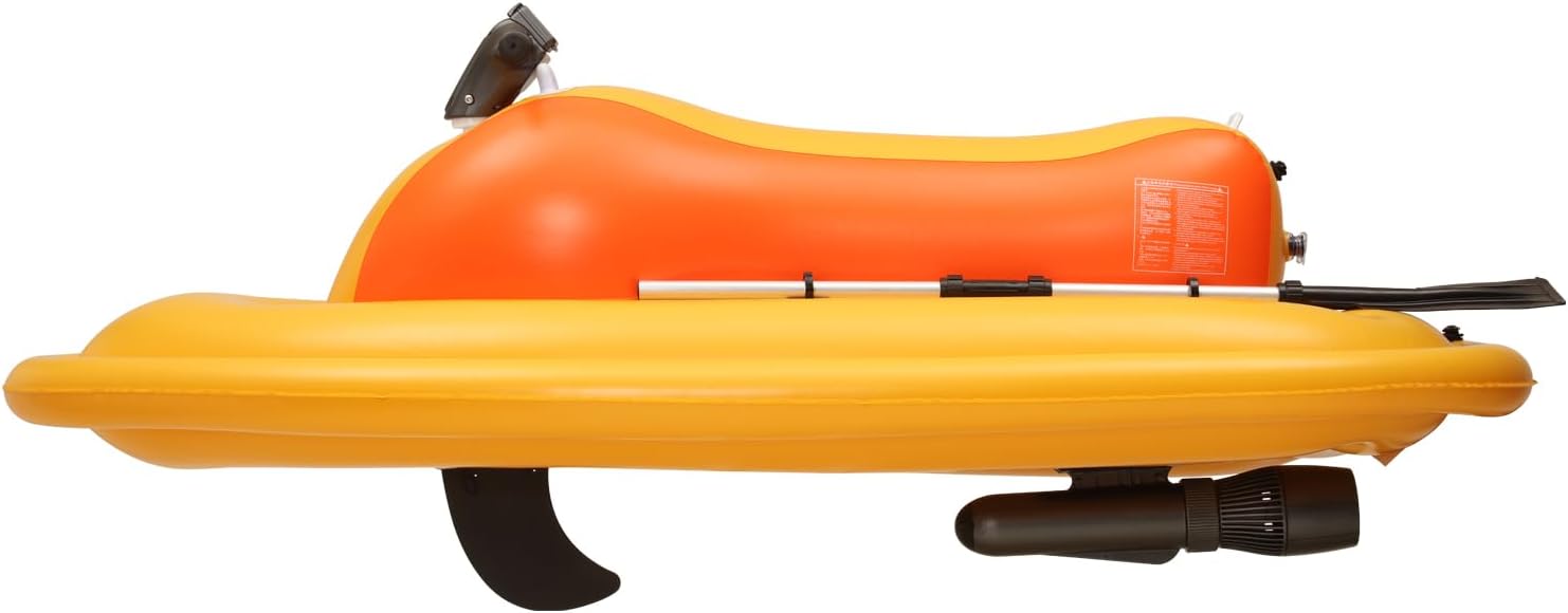 Underwater Scooter, Water Scooter for Adults&Kids, Ultra -Long Battery Life,Underwater Scooter for Sea&Pool, Free Diving Snorkeling Sea Scooter (US1&Ride Tube), Large, black