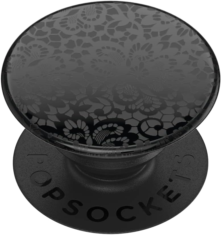 PopSockets Phone Grip with Expanding Kickstand, Adhesive Grip - Lace Noir