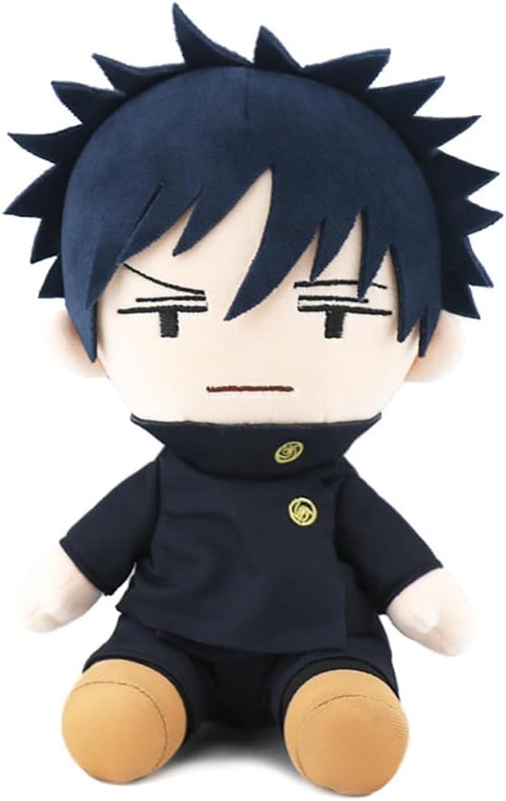 Zhongkaihua JJK Fushiguro Megumi Plush Figure 23CM Plush Pillow Anime PP Cotton Cushion Soft Stuffed Furry Car Home Sofa Christmas Decoration Pendant Ornament