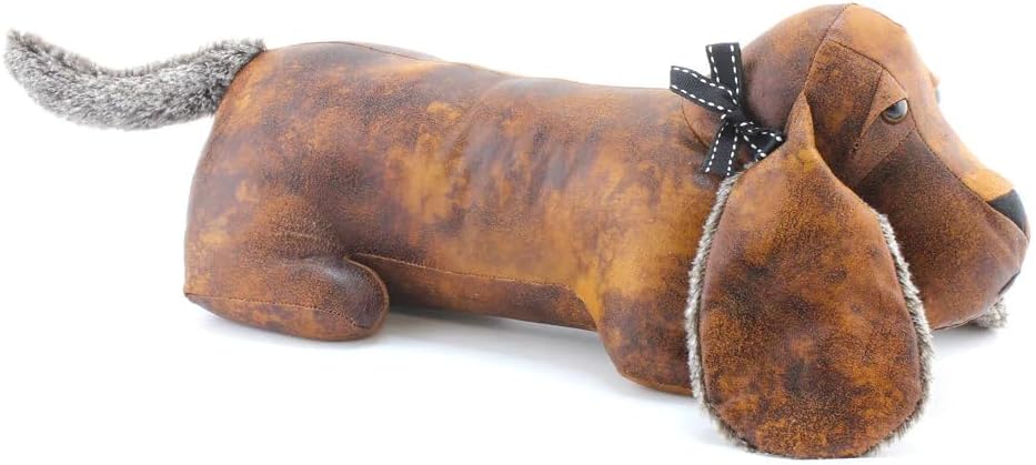 Lesser & Pavey Faux Leather Dachshund Doorstop, Brown, one size, LP29927
