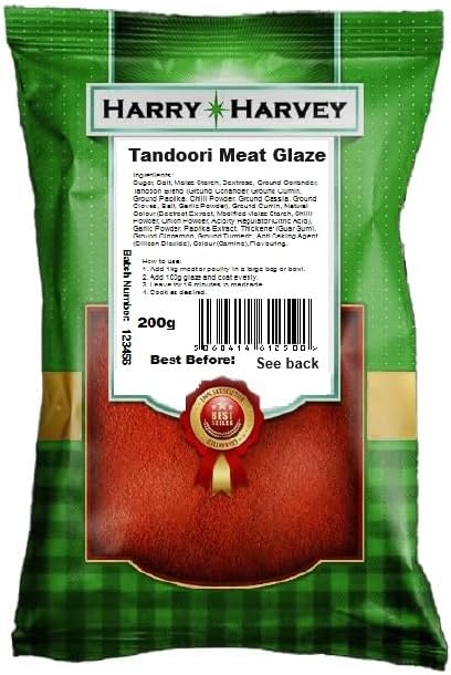Tandoori Meat Glaze Marinade Spice Seasoning for Chicken, Beef, Pork, Lamb and Fish