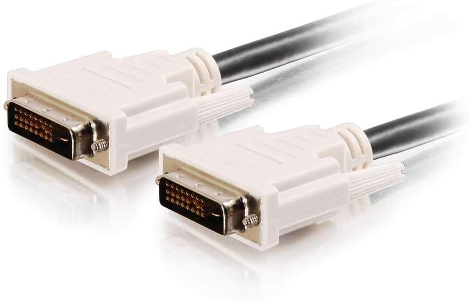 C2G Legrand DVI-D to DVI-D Video Cable, Male to Male Dual Link Digital Video Cable, Black Computer Cable, 2 Meter (6.6 Foot) Monitor Cable, 1 Count, C2G 26911