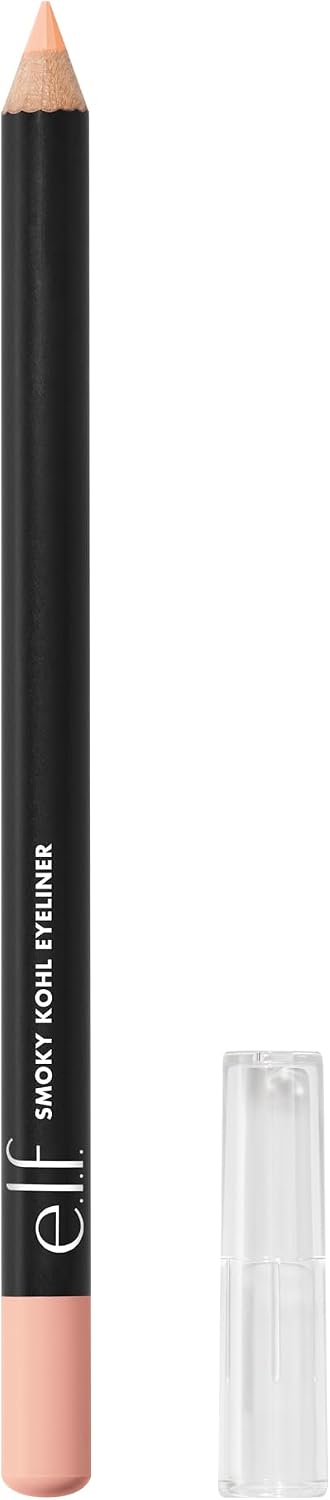 e.l.f. Smoky Kohl Eyeliner, Eye Pencil for Creating Long-Lasting, Bold, High-Pigment Makeup Looks, Vegan & Cruelty-Free, Beige Flag