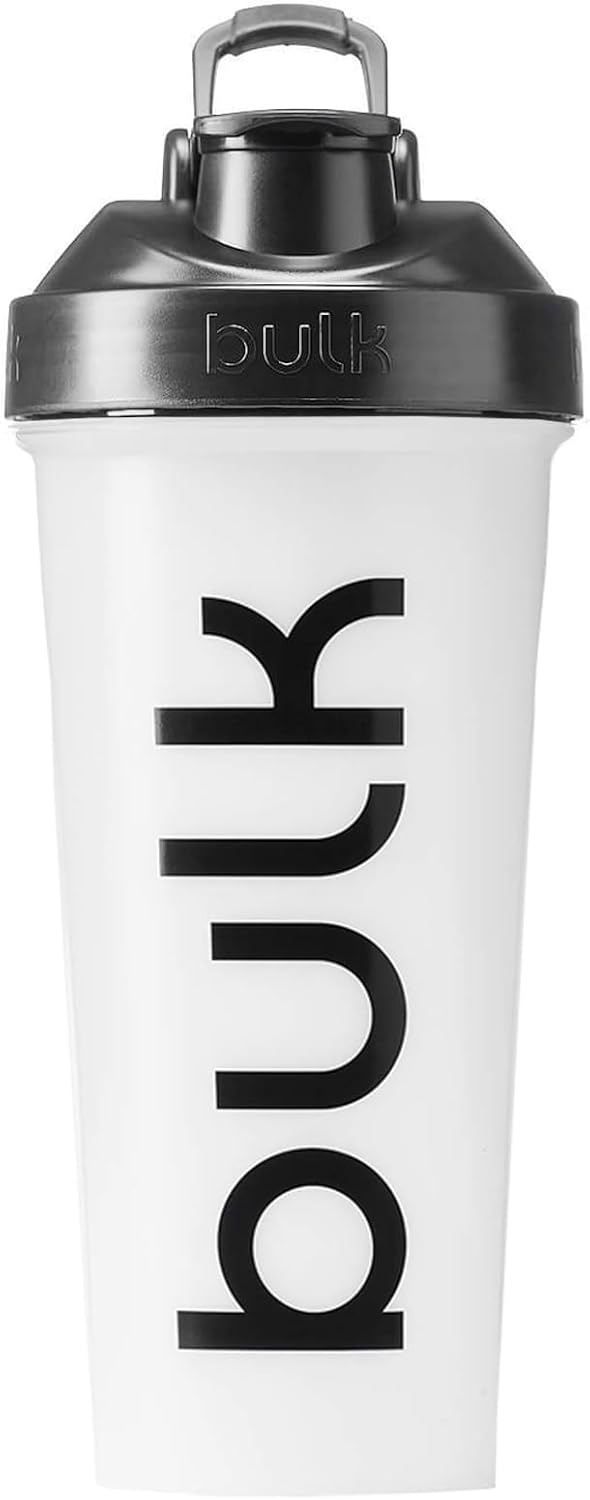 Bulk Iconic Shaker Bottle, 750ml, Clear, Leak-Proof, BPA-Free, Wire Mixing Ball for Lump-Free Shakes, Convenient Carry Handle, Transparent Fill Level, Dishwasher Safe