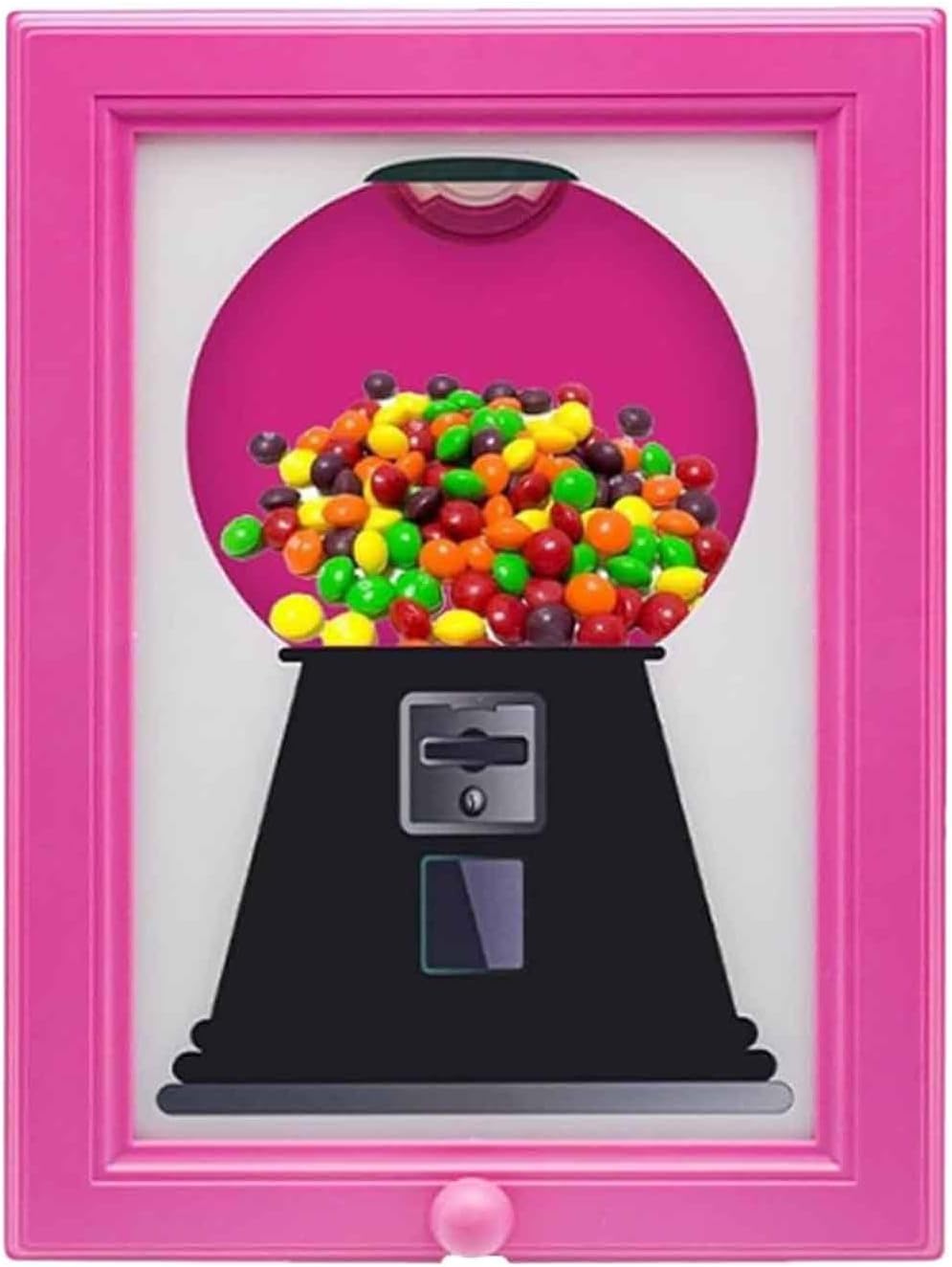 Candys Frame, Candys Dispenser Picture Frame, Vintage Wall Mounted Candy Dispenser Picture Frames, Kid Friendly Bubble Gum Vending Toy Photo Frames Ornaments