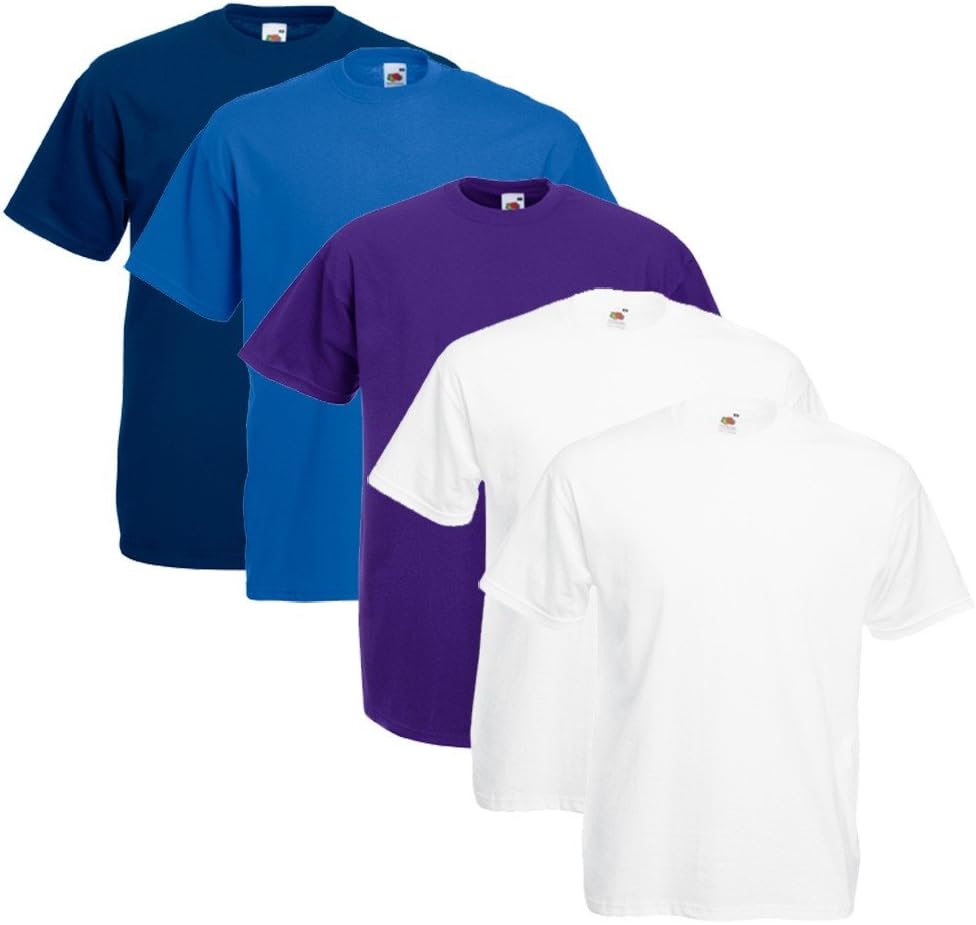 Fruit of the Loom Men's Heavy T-Shirt Pack of 5