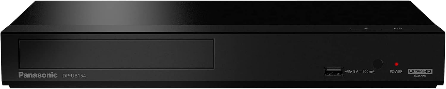 Panasonic 4K Blu Ray Player, Ultra HD Premium Video Playback and Hi-Res Audio - DP-UB154P-K (Black)