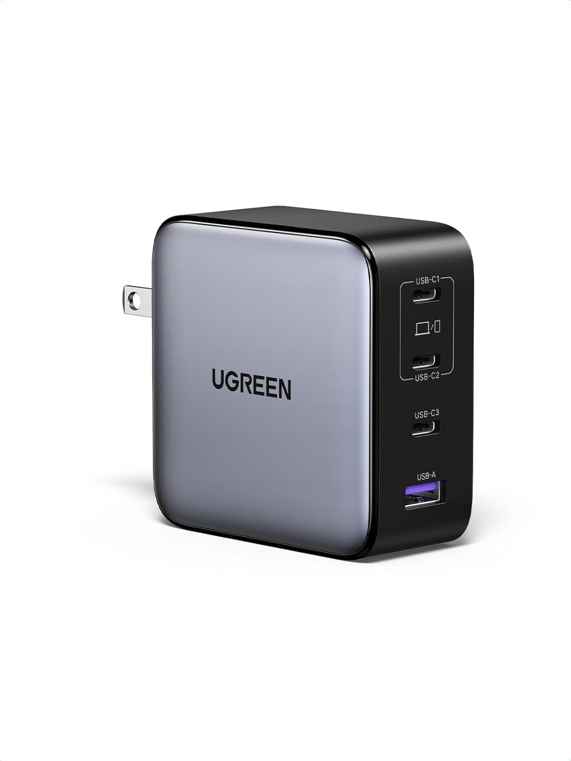 UGREEN Nexode 200W USB C Charger Block, 4-Port GaN Type C Charger Fast Charging, Compact Power Adapter Foldable Compatible for MacBook Pro/Air, HP 14, Dell XPS, iPad, iPhone 16
