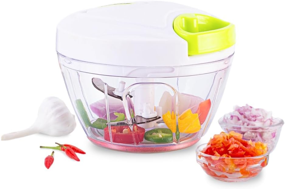 Wonderchef - 63152935 String Plastic Chopper, White and Green