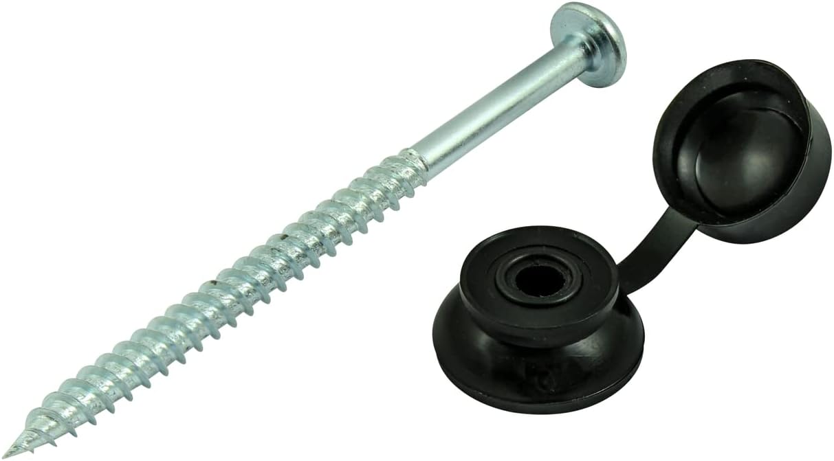TIMCO Corrugated Sheet Fixings Black - 10 x 3-50pcs